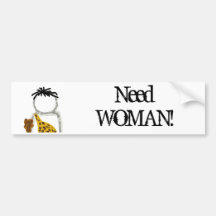 Caveman Ghost Bumper Sticker