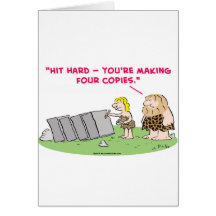 caveman hit hard copies greeting cards