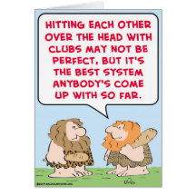 caveman hitting clubs democracy card