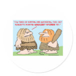 caveman invented grocery stores stickers