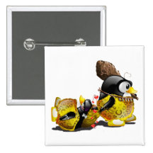 Caveman Tux in Love Pins