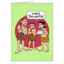 Cavewoman Birthday Card