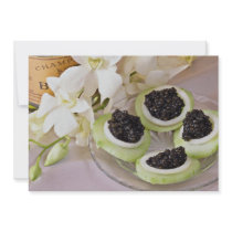 Caviar  flowers invitations