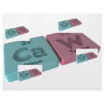 Caw as Ca Calcium and W Tungsten Letterhead Design
