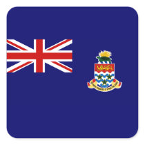 cayman islands square stickers