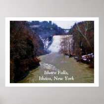 CAYUGA LAKE, ITHACA FALLS POSTERS