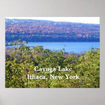 CAYUGA LAKE, ITHACA, N.Y. poster