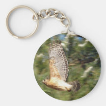 CB- Hawk in Flight Keychain
