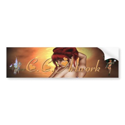 CC Artwork Bumpersticker Bumper Stickers by catsbacknc