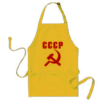 cccp ussr hammer and sickle aprons