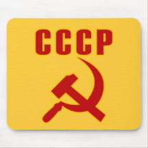 cccp ussr hammer and sickle mouse pads