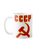 cccp ussr hammer and sickle coffee mugs