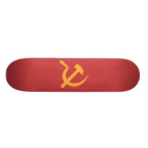 cccp ussr hammer and sickle skateboard deck