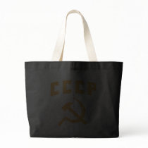 cccp vintage russian ussr hammer and sickle tote bag