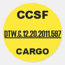 CCSF sticker - One UNDERLINED Number