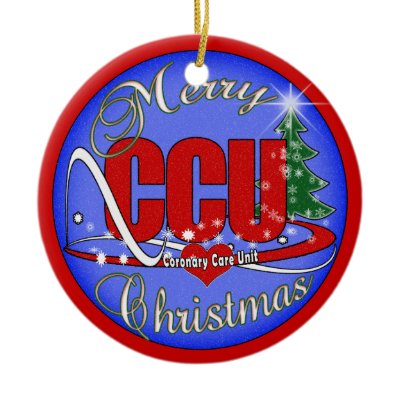 CCU CHRISTMAS ORNAMENT Coronary Care Unit by NurseStore