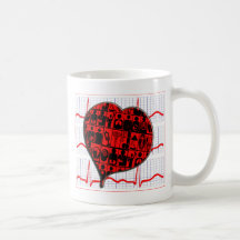 CCU HEART EKG MEDICAL SPECIALTIES COFFEE MUGS