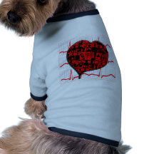 CCU HEART EKG MEDICAL SPECIALTIES DOG T-SHIRT