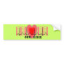 CCU Nurse Gift Ekg paper and Heart Design Bumper Stickers
