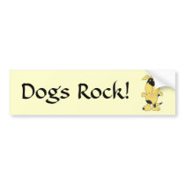 CD- Dogs Rock! Bumper Sticker