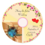 CD Label Wedding Favour Tag stickers