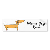CD- Wiener Dogs Rock Bumper Sticker