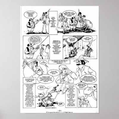 CDON QUIJOTE DE LA MANCHA - CÓMIC-Página 02-Poster by QUIXOTEdotTV