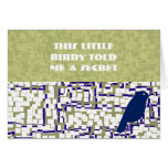 Ce Birdy m'a dit un secret Carte De Vœux