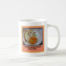 Ce matin mon petit déjeuner m'a parlé…. tasse à café