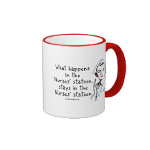 Ce qui se produit dans la station d'infirmières tasse à café