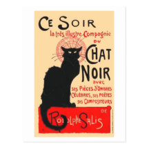 Ce Soir Le Chat Noir, Théophile Steinlen Post Card