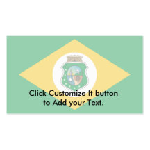 Ceara Brasil, Brazil flag Business Card Templates