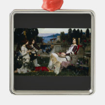 Cecilia by John William Waterhouse Christmas Ornaments