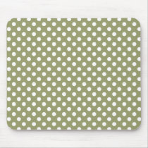 Cedar Green Polka Dot Mousepad mousepads