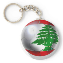 Cedars Lebanon soccer football team flag ball Keychains