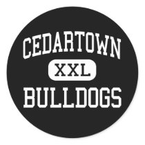 Cedartown - Bulldogs - High - Cedartown Georgia Round Stickers