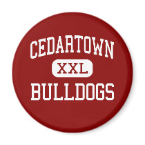 Cedartown - Bulldogs - Middle - Cedartown Georgia Fridge Magnet