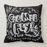 Cee Mee Fly 2-Sided Throw Pillows
