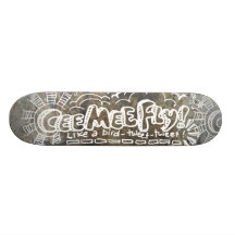 Cee Mee Fly White Skateboards