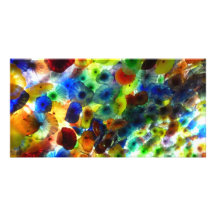 Ceiling Bellagio Las Vegas architecture colourful  Picture Card