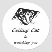 Ceiling Cat is Watching You stickers