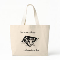 Ceiling Cat ubservin u... Canvas Bag