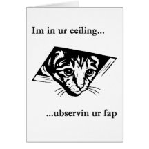 Ceiling Cat ubservin u... Card