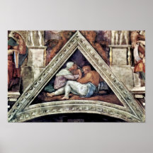 Ceiling Fresco For The Story Of Creation In The si Poster