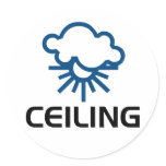 Ceiling - Weather Sun & Clouds Sticker