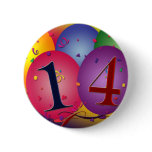 Celebrate 14th Birthday buttons