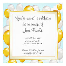 Celebrate a Retirement Personalized Invitation