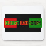 Celebrate Black History--Red, Black & Green Banner Mousepads