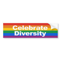 Celebrate Diversity Bumper Sticker