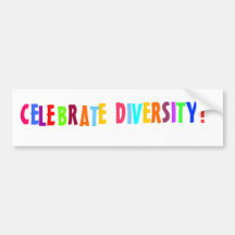 Celebrate Diversity Bumper Sticker